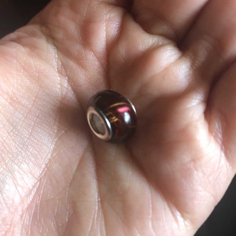 Brown Charm with Pink & Gold